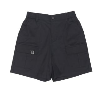 【Paul Frank 大嘴猴】女款口袋短褲(黑/中卡其)