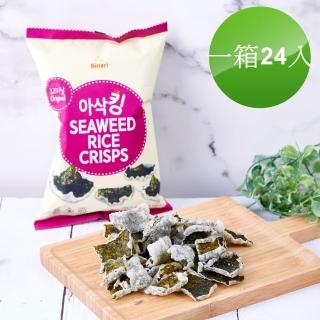 【韓國HUMANWELL】無麩質海苔脆片 一箱24包團購組(30g/包)