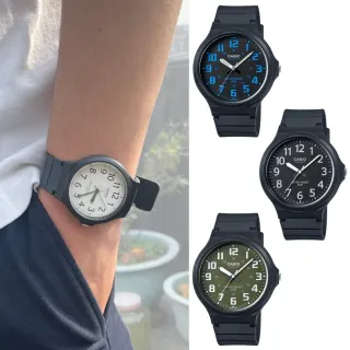 【CASIO 卡西歐】簡約輕薄指針錶(MW-240)