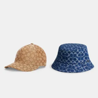 【COACH】蔻馳官方直營 男女同款經典Logo 丹寧 漁夫帽/棒球帽-多色任選(CW766/CQ728/CH404/CW765/CS586)