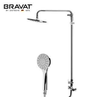 【BRAVAT】伊萊 頂噴三段花灑龍頭組