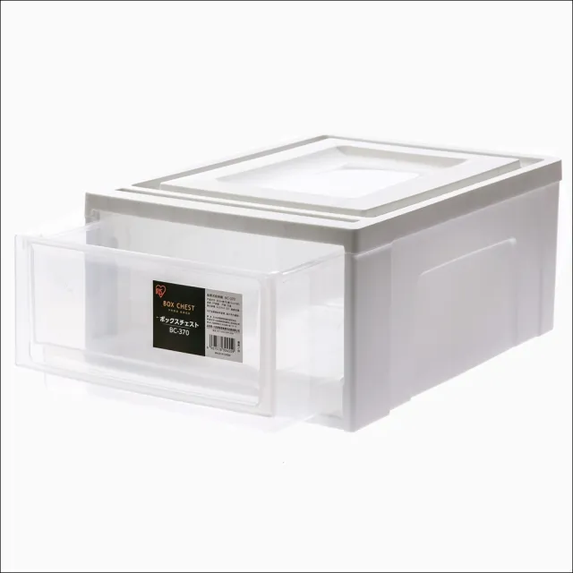 【特力屋】日本IRIS 抽屜整理箱 收納箱 26.4x37x15.9公分 BC-370