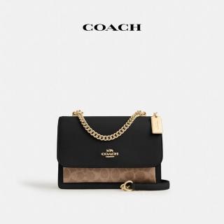 【COACH】蔻馳官方直營 KLARE 經典Logo斜揹包-黑色(CV978)