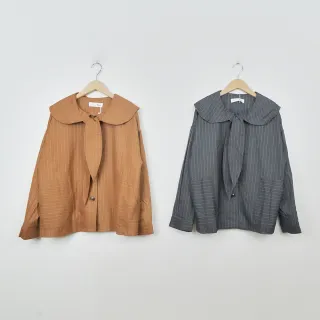 【Dailo】兔耳朵短版長袖外套(駝 灰/魅力商品)