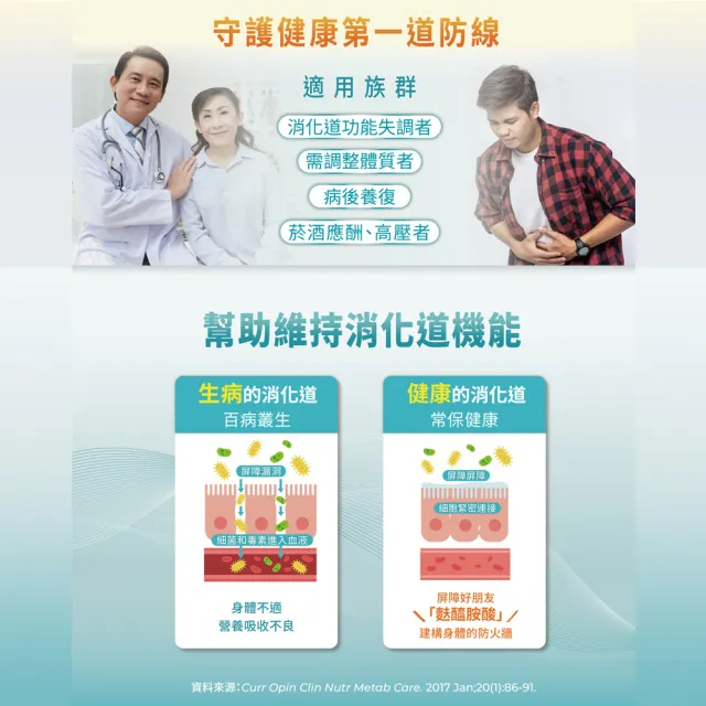 【聯安醫研】常安固衛沖泡飲隨身包 30包/盒 L-Glutamine 麩醯胺酸 獨特 All-In-One 8大黃金成分