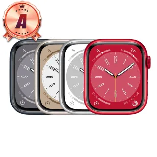 【Apple】A級福利品 Watch Series 8 GPS 41mm 鋁金屬 智慧型手錶(贈超值配件禮)