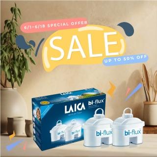 【LAICA 萊卡】bi-flux長效8周高效雙流濾芯(義大利原裝進口)