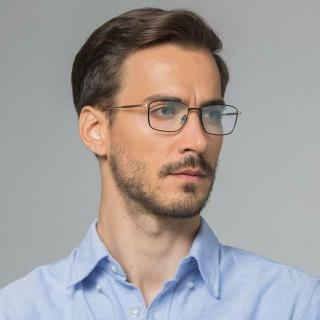【LEESA】復古眼鏡\男生眼鏡\純鈦眼鏡\無度數眼鏡\商務風\超輕\鈦架\眼鏡框\鏡架\文青\金絲眼鏡\方框眼鏡