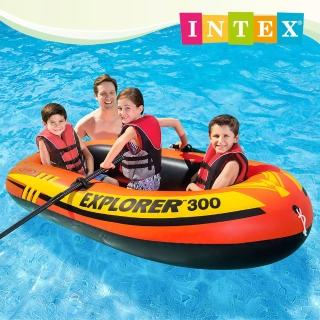 【INTEX】探險家遊樂系列-3人座橡皮艇-6歲+以上(58332NP)