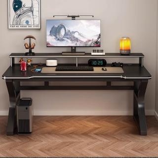 【匠俱】電競桌家用辦公桌usb充電 80x60x75cm(簡易臥室書桌 學習寫字桌 萬用桌 辦公桌 遊戲桌 寫字桌)