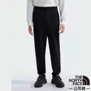 【The North Face】男 舒適透氣質感純棉針織長褲.休閒運動褲/舒適彈力腰頭(7QUW-4H0 宇宙黑 V)