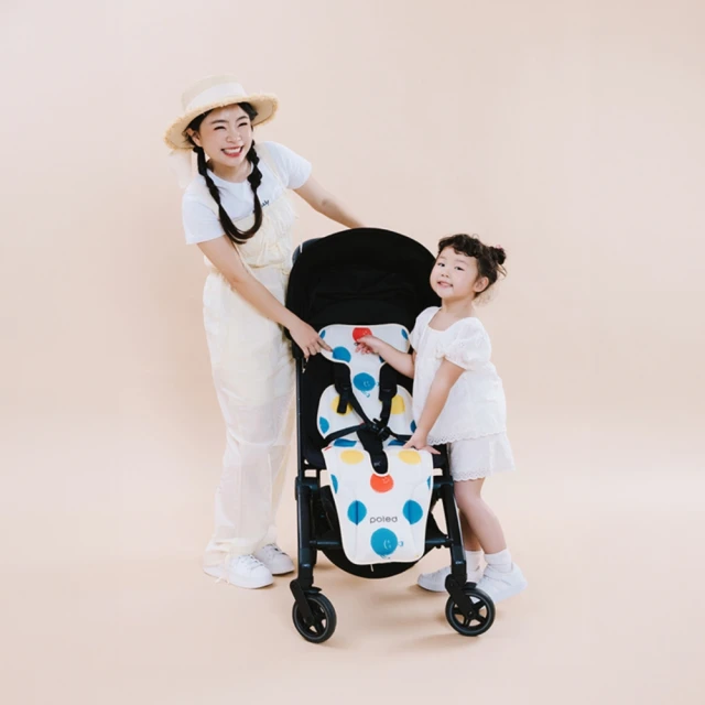 【Poled】AIRLUV4 Donut X hahababy 聯名款 智能風扇涼感墊(推車涼墊 汽座涼墊 可水洗)