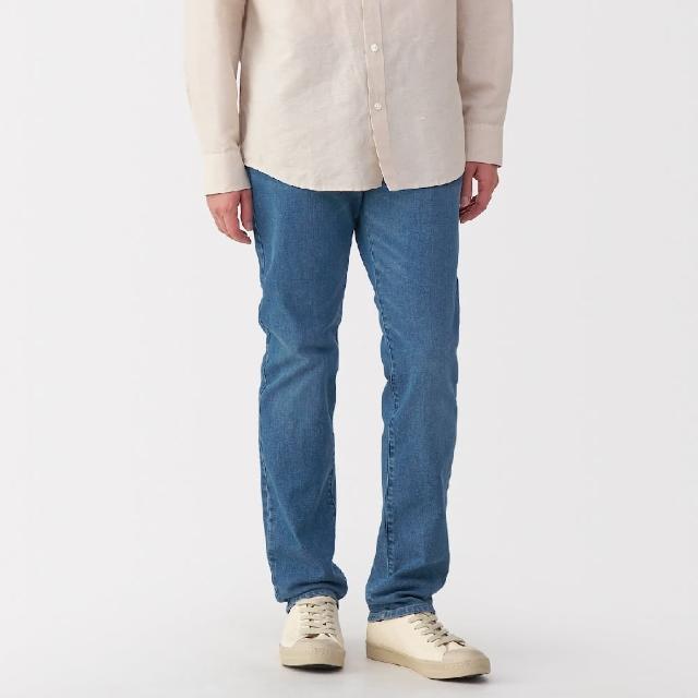 【MUJI 無印良品】男彈性丹寧合身褲(共2色)