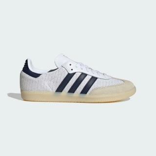 【adidas 愛迪達】SAMBA OG 運動休閒鞋(JH5633 男鞋/女鞋 ORIGINALS經典休閒鞋 夏日編織款 清爽白色系)