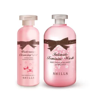 【SHILLS 舒兒絲】植萃私密衣物手洗精/洗衣精+蔓越莓抗菌調理潔淨露(私密清潔洗淨內褲/床單去污除血漬)