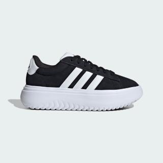 【adidas 愛迪達】GRAND COURT PLATFORM 運動休閒鞋 女鞋 IE1102