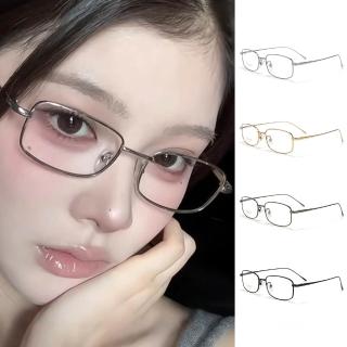 【MoonDy】618 金絲眼鏡 小框眼鏡 方框眼鏡 純鈦眼鏡 眼鏡框 鏡架 鈦架 復古眼鏡 女生眼鏡 無度數眼鏡