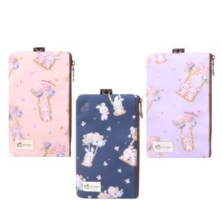 【uma hana】花鞦韆頸掛式滑手機防水保護套的5.5吋大滑手機套-2入組(防水手機套/可直接滑手機/防水包)