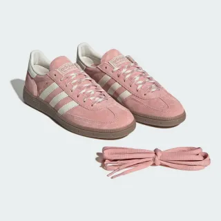 【adidas 愛迪達】HANDBALL SPEZIAL 運動休閒鞋(KJ6305 女鞋 ORIGINALS百搭復古休閒鞋 蜜桃粉)