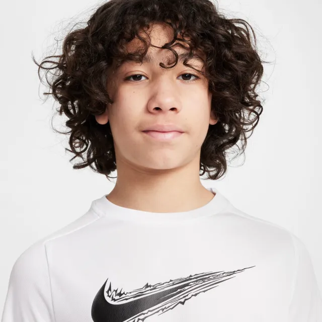 【NIKE 耐吉】短袖上衣 童裝 大童 男童 B NK DF MULTI SS TOP HBR 白 HF8100-100