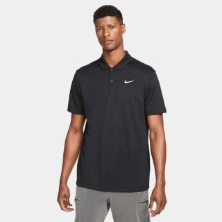 【NIKE 耐吉】短袖上衣 男 POLO衫 吸濕排汗 M NKCT DF POLO SOLID 黑 DH0857-010