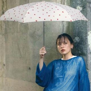 【Wpc.】官方直營格紋愛心手動輕巧便攜晴雨兩用折傘-多色(輕量/晴雨兩用)