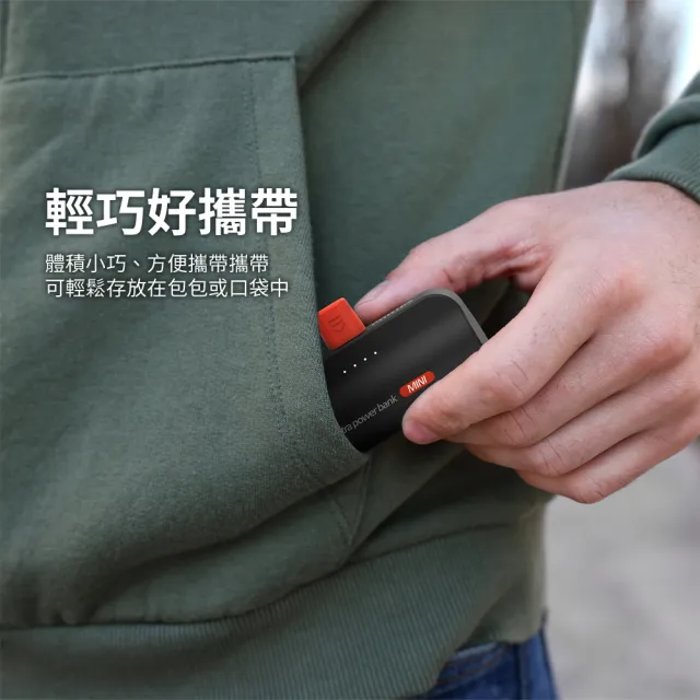 【Philips 飛利浦】超值2入組-DLP2550C 4色可選-4900mAh 10W TypeC直插自帶線口袋行動電源(電量顯示/支架)