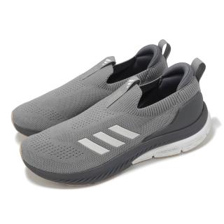 【adidas 愛迪達】健走鞋 Cloudfoam Walk Lounger 男鞋 灰 無鞋帶 套入式 懶人鞋 愛迪達(ID4054)
