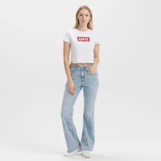 【LEVIS】Performance Cool系列 726™ 女款 高腰牛仔褲 喇叭褲 涼感寬褲 熱賣單品 A3410-0117