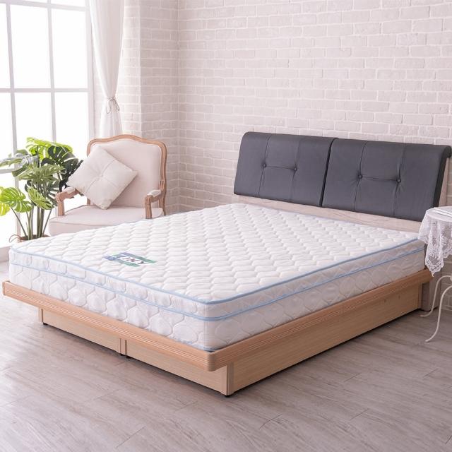 【KIKY】小吉岡貓抓皮靠枕二件床組雙人5尺(床頭片+掀床底)