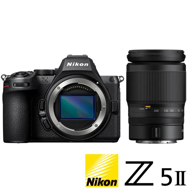 【Nikon 尼康】Z5 II Z5M2 KIT 附 Z 24-200mm VR 旅遊鏡組(公司貨 全片幅無反微單眼相機 Z52 KIT)