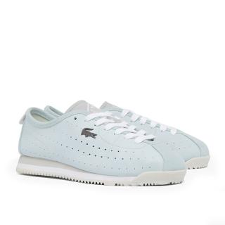 【LACOSTE】CLUB-LOW 女鞋 阿甘鞋 皮革透氣休閒鞋 運動鞋 淺藍(49SFA0043 TS1)