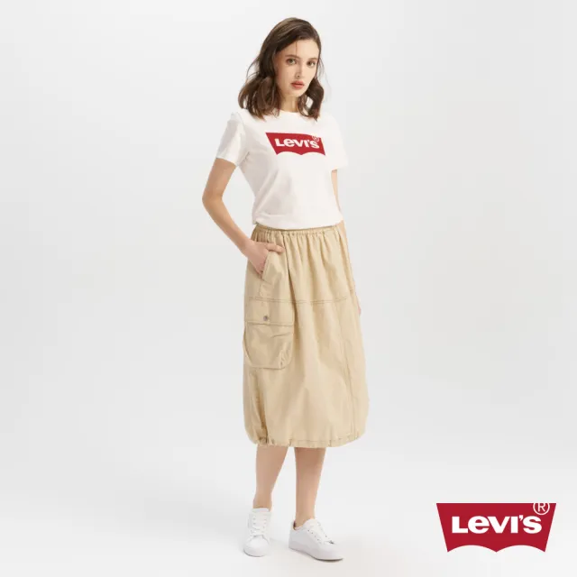 【LEVIS】女款 空氣裙 舒適裙擺 休閒長裙 熱賣單品 003W4-0002