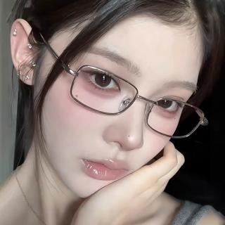 【LEESA】618 眼鏡框\鈦架\復古眼鏡\女生眼鏡\無度數眼鏡\日系風\顯氣質\金絲眼鏡\小框眼鏡\方框眼鏡\純鈦