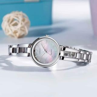 【CITIZEN 星辰】LADYS 優雅手鐲光動能時尚腕錶/28mm(EM0631-83D)