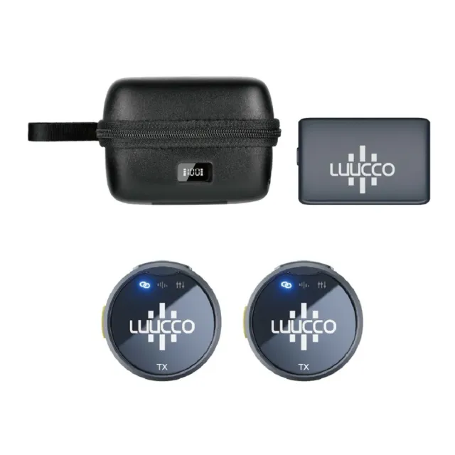 【LUUCCO】AirWave K2 無線磁吸領夾麥克風 Type-C/Lightning(原廠公司貨 商品保固有保障)