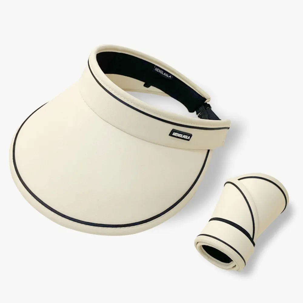 【茉家】高效遮光抗UV可折疊遮陽帽(2入)