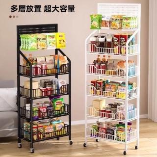 五層收納架(移動貨架 置物架 廚房置物架 廚房收納架 收納推車 置物推車 小推車置物架 小推車)