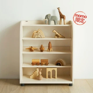 【iloom 怡倫家居】EDDI KIDS 四層玩具收納櫃 momo獨家販售(收納櫃 玩具櫃 玩具收納 櫃子 書櫃)