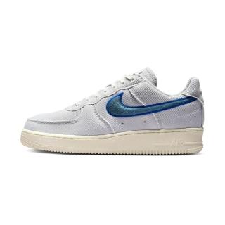 【NIKE 耐吉】Air Force 1 Low Canvas 男鞋 藍白色 氣墊 帆布 AF1 運動 休閒鞋 HV1204-001