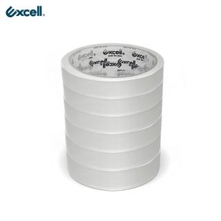 【Excell.tw】6捲｜透明超黏OPP文具膠帶 18mm*40y【3-36M-18mm-06】(透明膠帶)