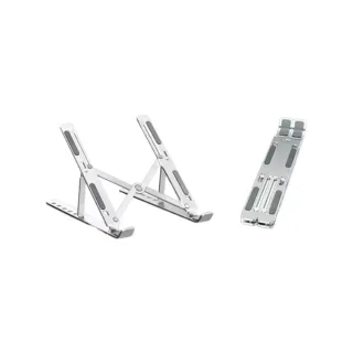 【WINGPAD】鋁合金平板筆電折疊支架2入組 加贈收納袋(平板支架 手機支架 書架 支架)