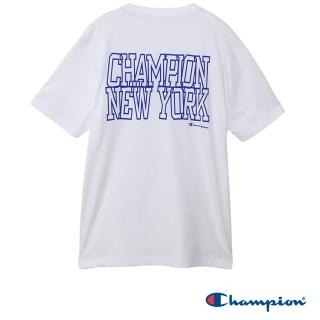 【Champion】官方直營 男款-BASIC 印花短袖TEE-白色(C3-B338-010)