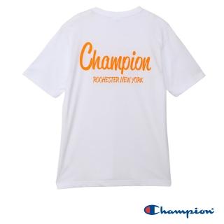 【Champion】官方直營 男款-BASIC Champion印花短袖TEE-白色(C3-B340-010)