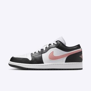 【NIKE 耐吉】Air Jordan 1 Low 男 運動休閒鞋 AJ1 低筒 喬丹 穿搭 黑白粉(553558-165)