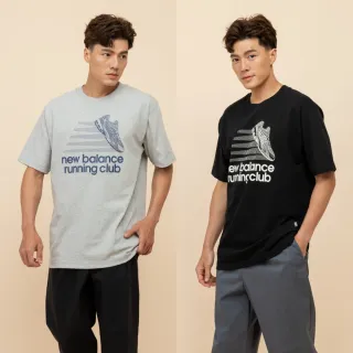 【NEW BALANCE】NB 復古圖案短T/短袖上衣_男性_灰/黑_MT51909AG_MT51909BK(美版 版型偏大)