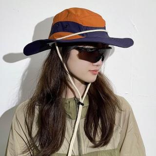 【LEESA】抽繩漁夫帽\戶外登山帽\大帽簷帽子\漁夫帽\帽子\男生帽子\遮陽帽\防曬帽\登山帽\大頭圍帽子
