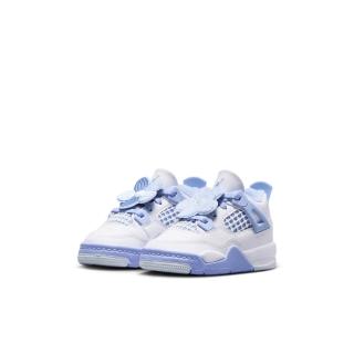 【NIKE 耐吉】運動鞋 籃球鞋 嬰幼鞋 JORDAN 4 RETRO TD 喬丹 白藍 花花 AJ4(IB8961100)