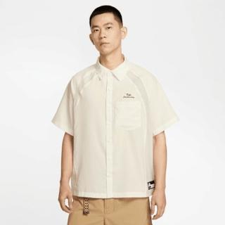 【NIKE 耐吉】短袖上衣 運動 休閒 寬鬆 Dri-FIT 男 AS U NK SB DF BOWLER2 WVN SS 米白色(HJ2959133)