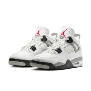 【NIKE 耐吉】運動鞋 籃球鞋 男鞋 AIR JORDAN 4 RETRO 白水泥 白灰 喬丹 AJ4 復刻(FV5029100)